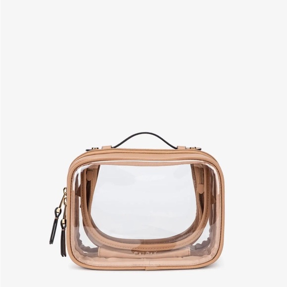 Calpak Caramel Travel Cosmetic Case Small High End Samples Included w/purchase! - Picture 2 of 8